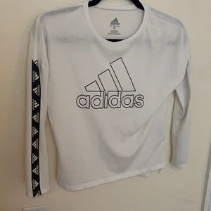 Adidas White Girls T-Shirt